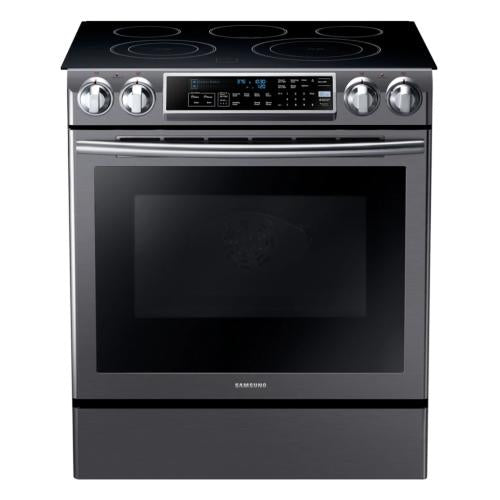 Samsung NE58K9500SG/AC 5.8 Cu. Ft. Electric Self-cleaning Slide-in Range With Convection - Black Stainless Steel - Samsung Parts USA