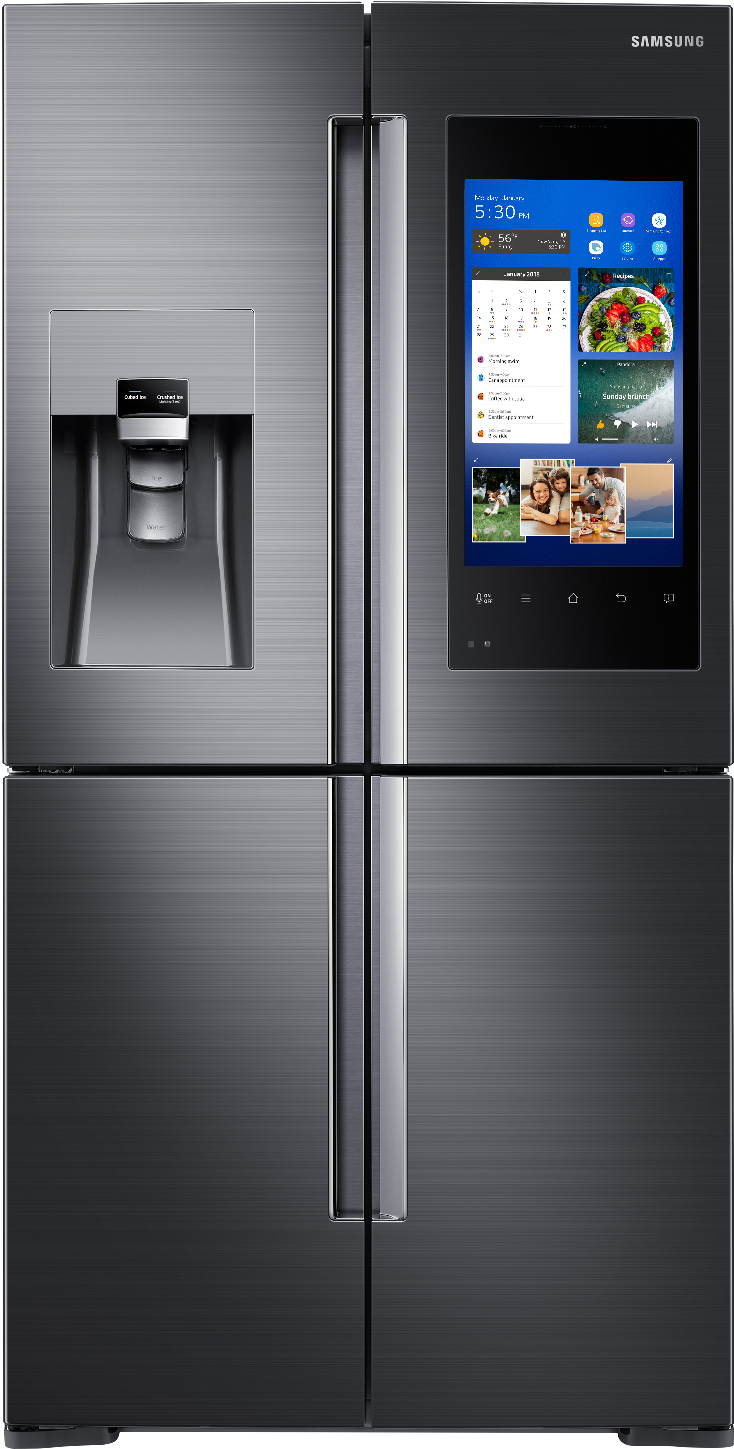 Samsung RF28M9580SG/AA 36 Inch 4-Door French Door Refrigerator with Family Hub, Flex Zone, 28 cu. ft. Capacity - Samsung Parts USA
