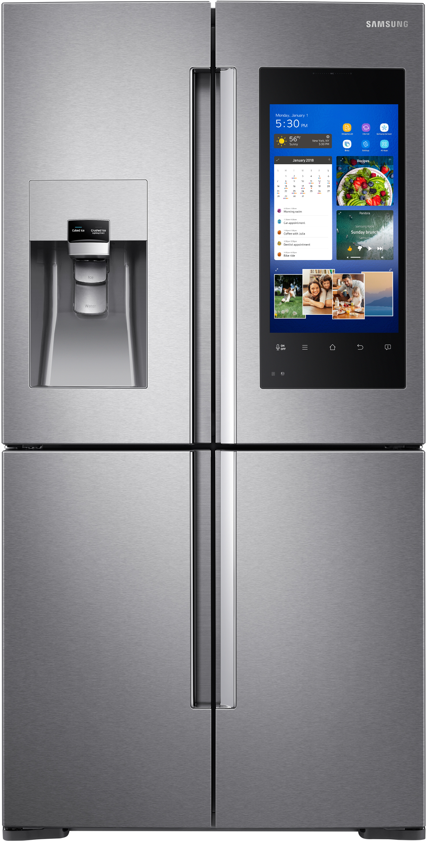 Samsung RF28M9580SR/AA 28.0 Cu. Ft. 4-Door Flex French Door Refrigerator - Samsung Parts USA